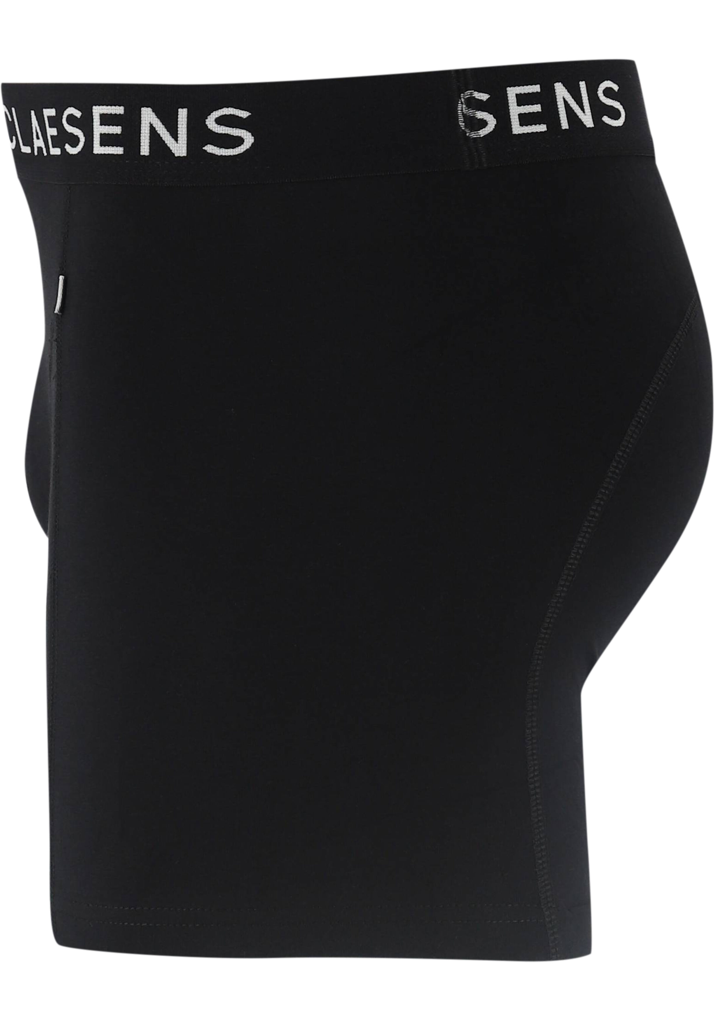 Claesen's Basics boxers (3-pack), heren boxers lang, zwart